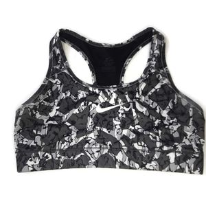 Nike Small Dri-fit Grey and Black Sports Bra